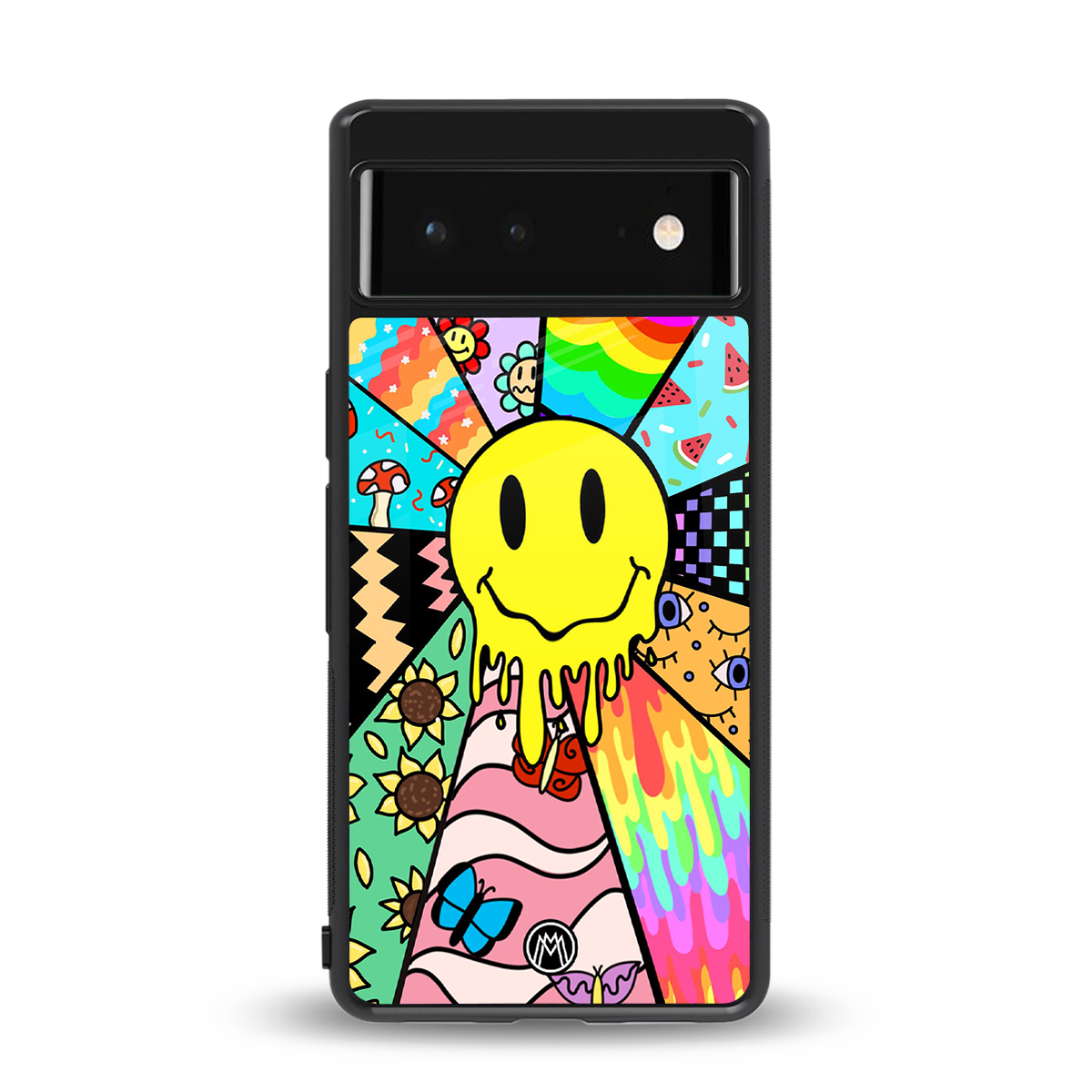 y2k doodle back phone cover | glass case for google pixel 6