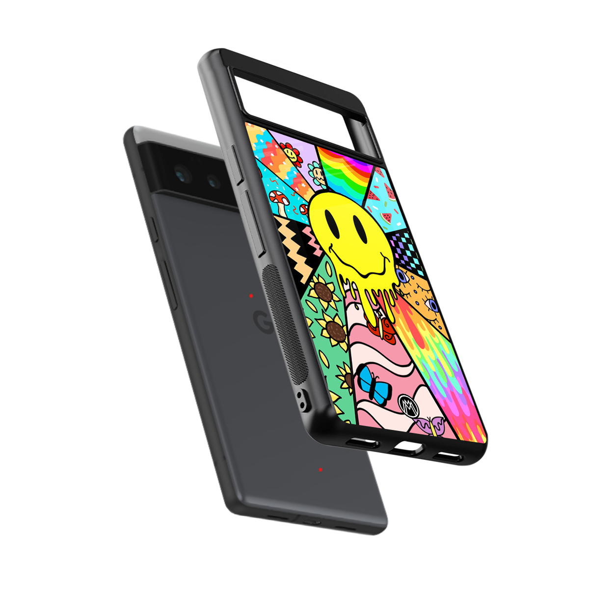 y2k doodle back phone cover | glass case for google pixel 6
