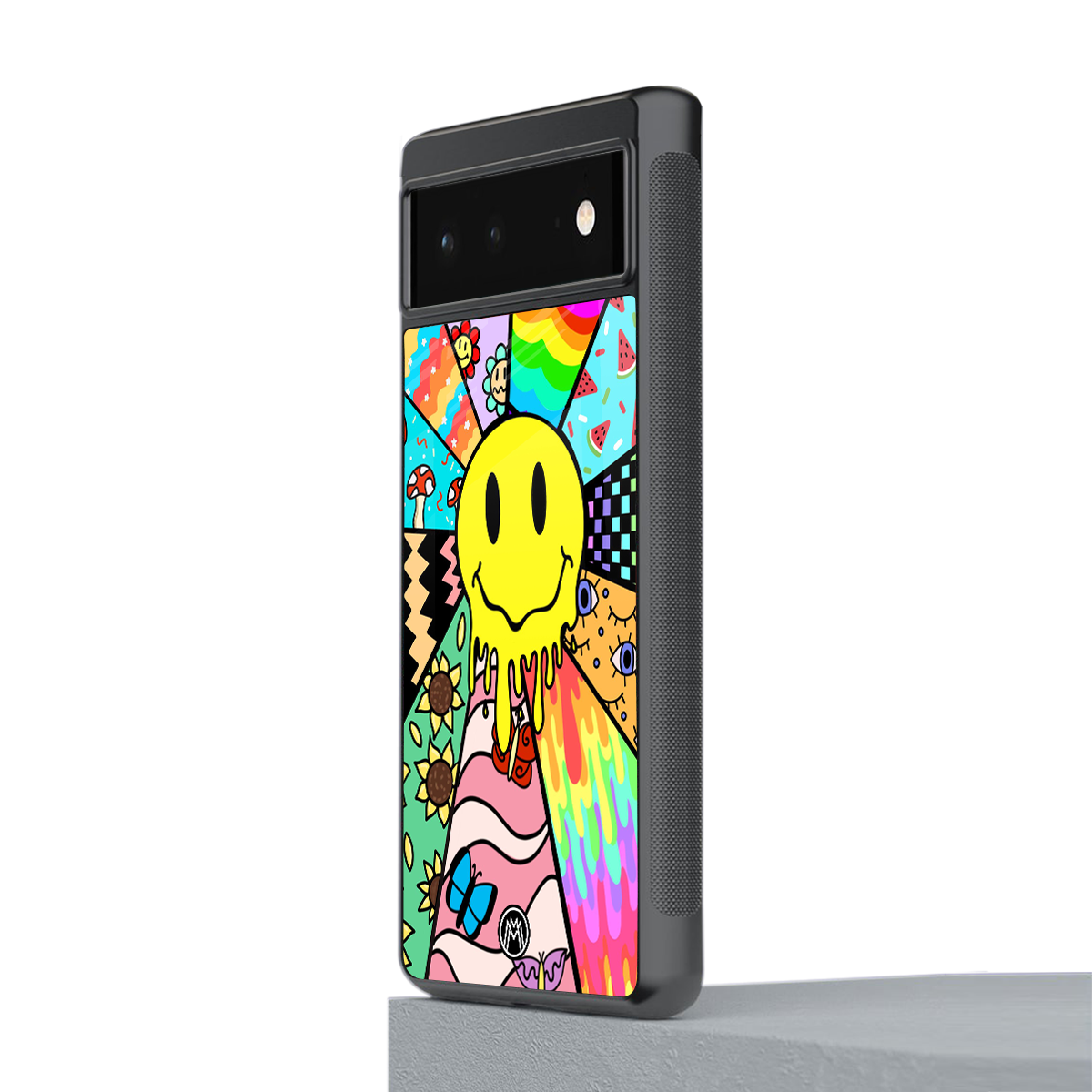 y2k doodle back phone cover | glass case for google pixel 6