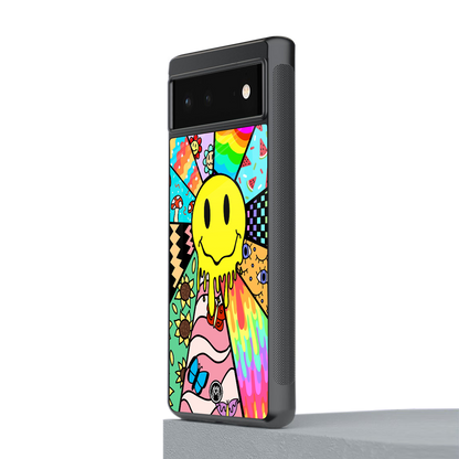 y2k doodle back phone cover | glass case for Google Pixel 6A