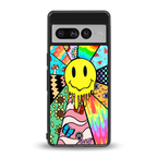 y2k doodle back phone cover | glass case for google pixel 7 pro