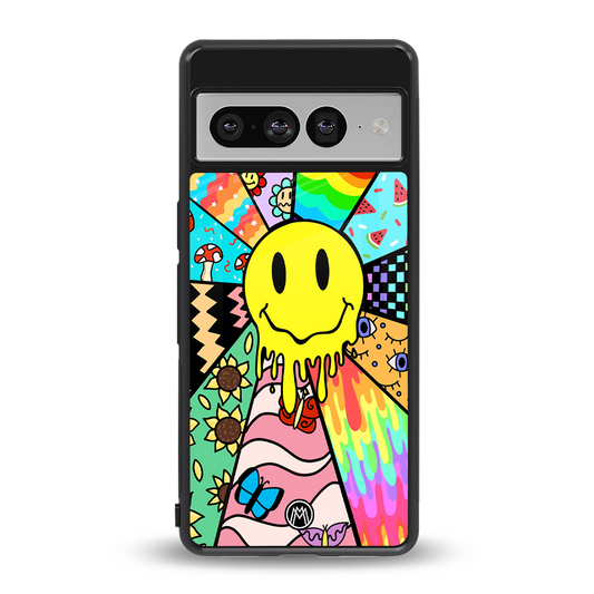 y2k doodle back phone cover | glass case for google pixel 7 pro