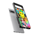 y2k doodle back phone cover | glass case for google pixel 7 pro
