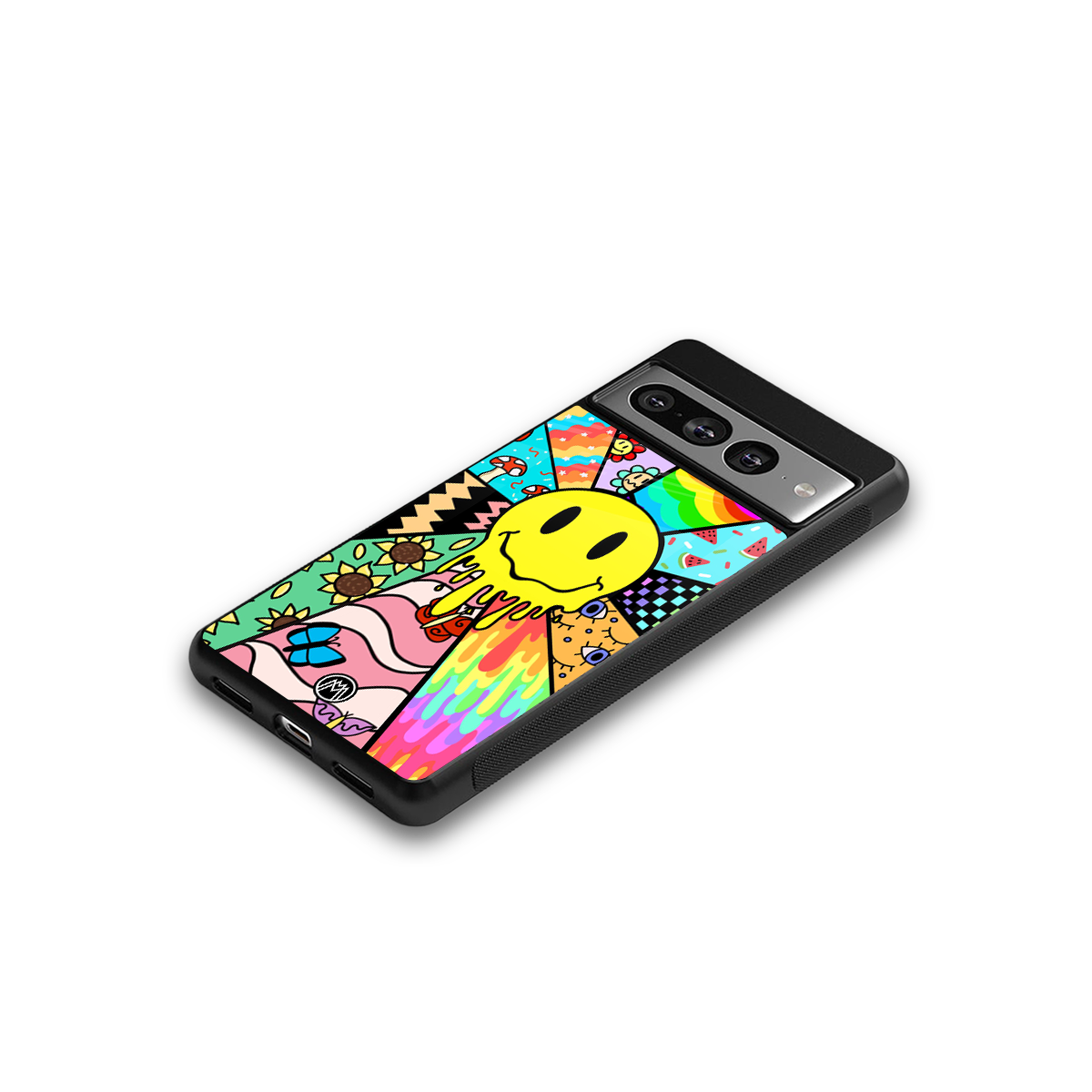 y2k doodle back phone cover | glass case for google pixel 7 pro