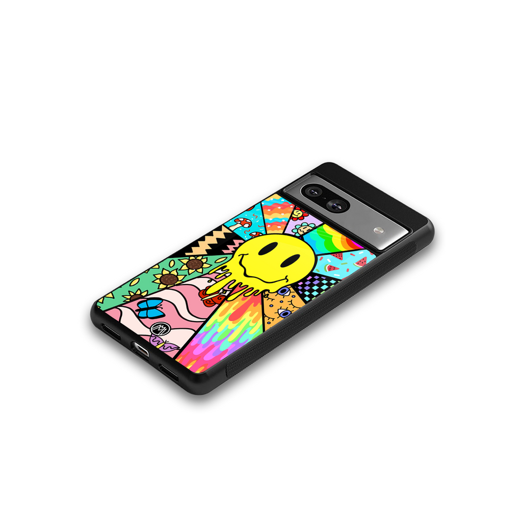 y2k doodle back phone cover | glass case for Google Pixel 7