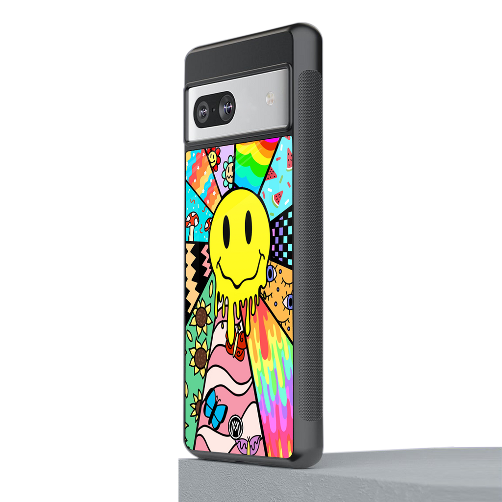 y2k doodle back phone cover | glass case for Google Pixel 7