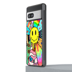 y2k doodle back phone cover | glass case for Google Pixel 7