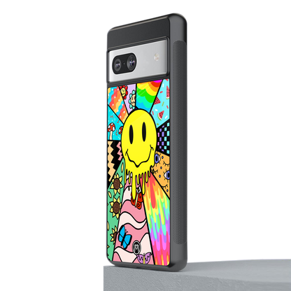 y2k doodle back phone cover | glass case for Google Pixel 7A