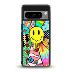 y2k doodle back phone cover | glass case for google pixel 8 pro
