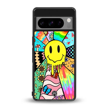 y2k doodle back phone cover | glass case for google pixel 8 pro