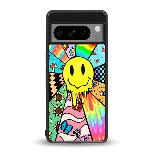 y2k doodle back phone cover | glass case for google pixel 8 pro