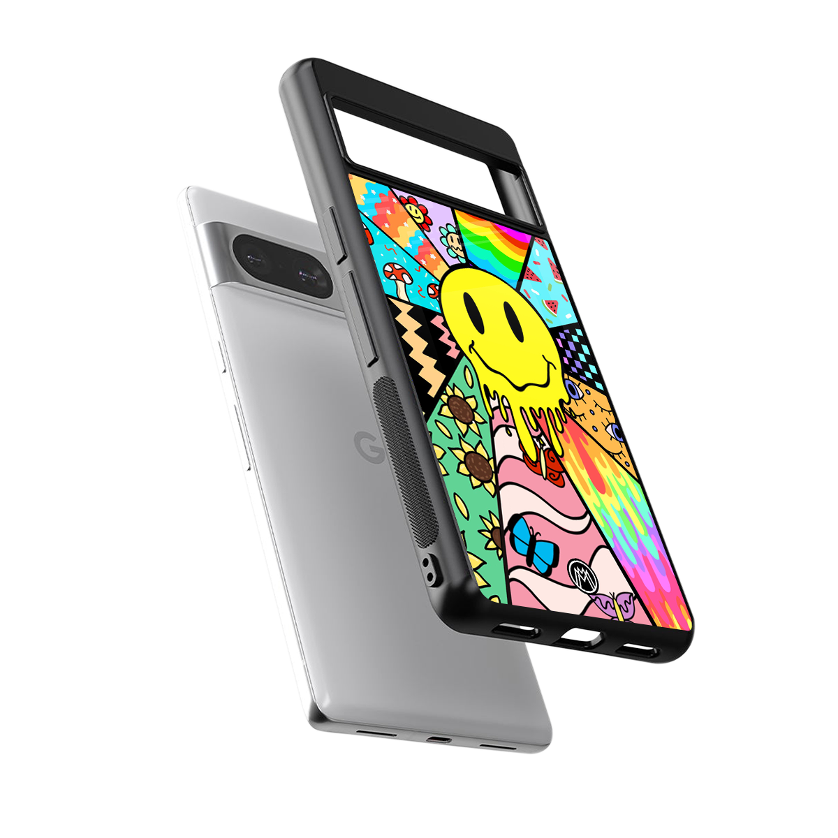 y2k doodle back phone cover | glass case for Google Pixel 8