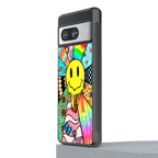 y2k doodle back phone cover | glass case for Google Pixel 8