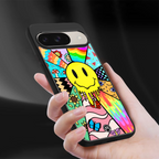y2k doodle back phone cover | glass case for google pixel 9