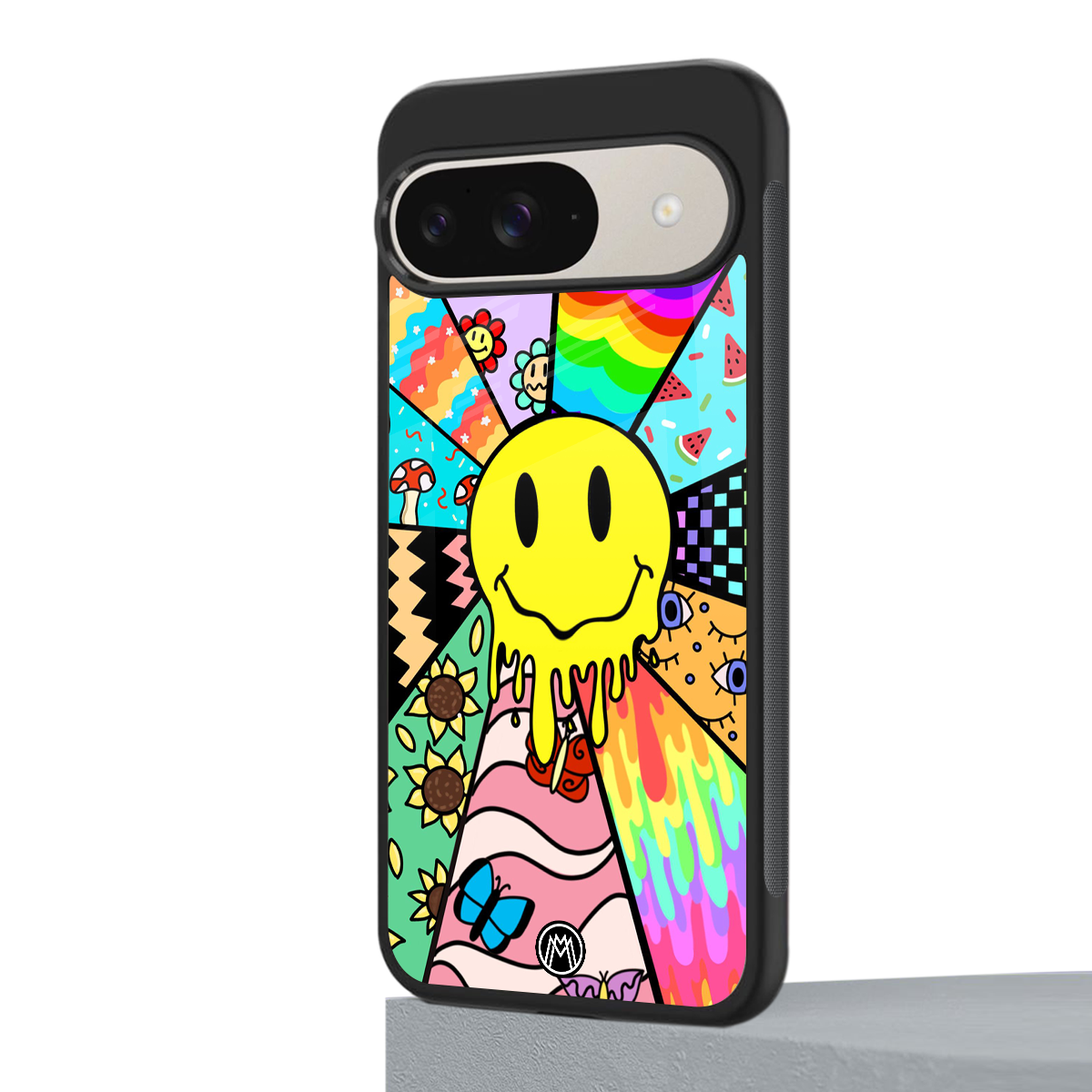 y2k doodle back phone cover | glass case for google pixel 9