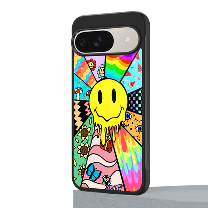 y2k doodle back phone cover | glass case for google pixel 9