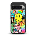 y2k doodle back phone cover | glass case for google pixel 9 pro
