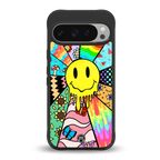y2k doodle back phone cover | glass case for google pixel 9 pro
