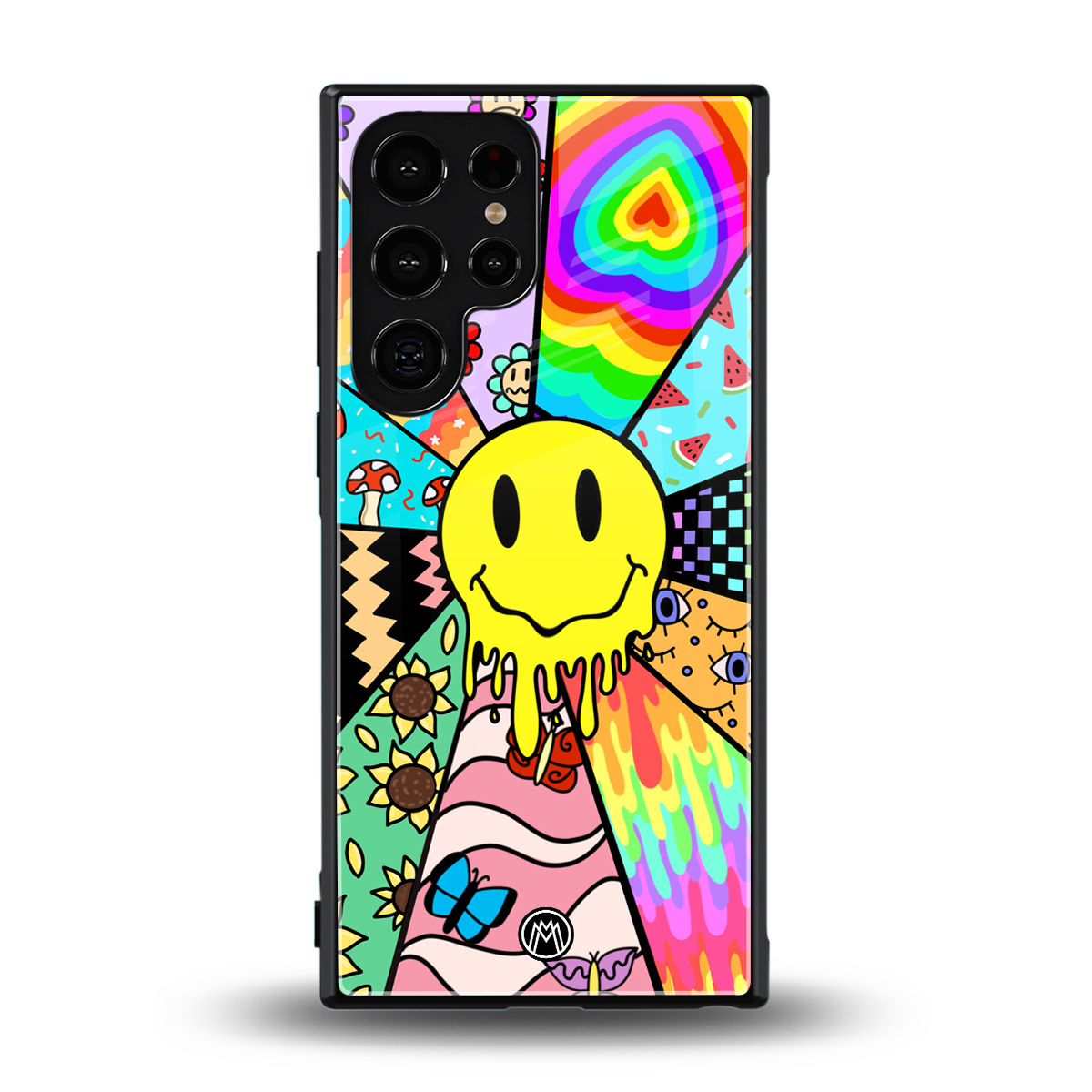 y2k doodle back phone cover | glass case for samsung galaxy s24 ultra