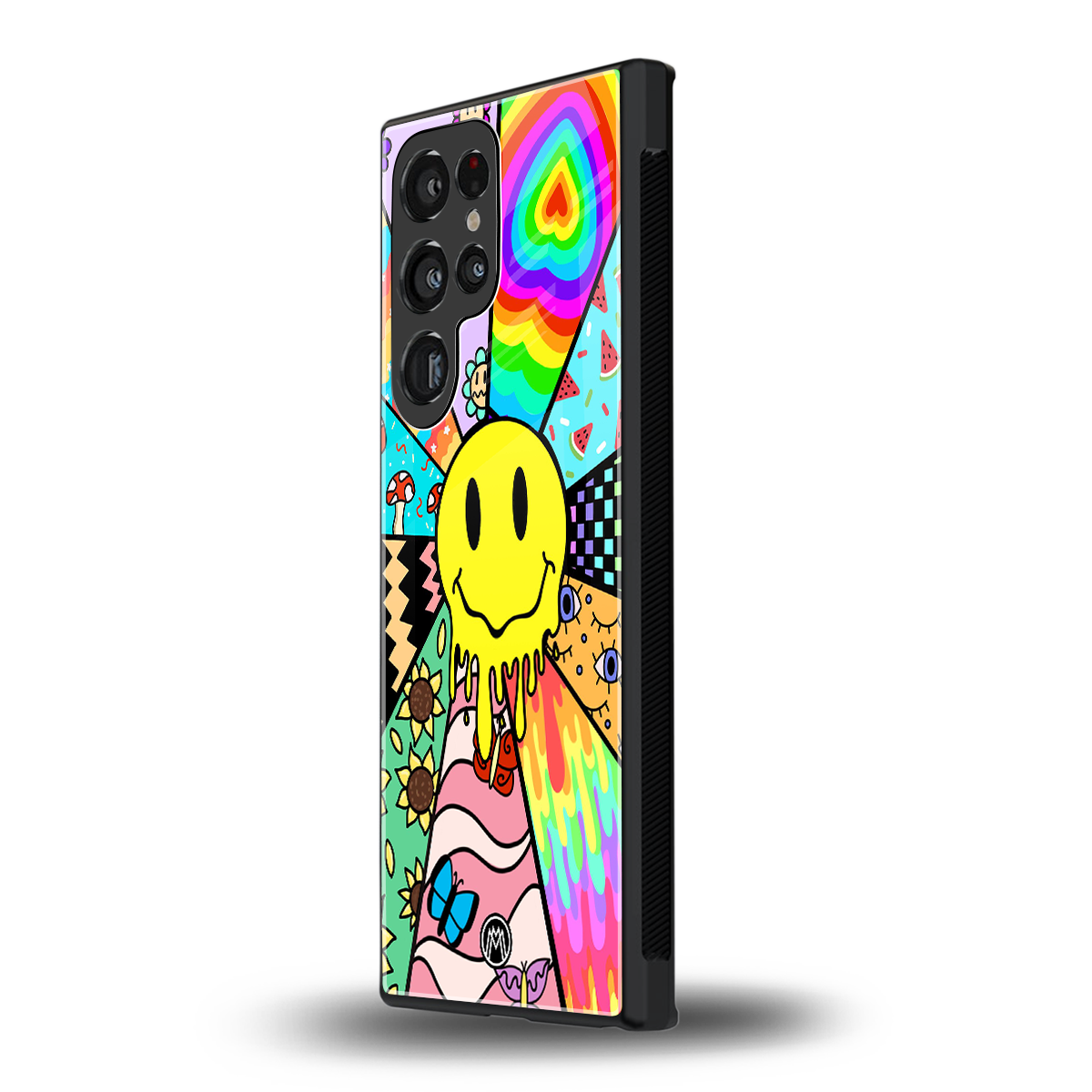 y2k doodle back phone cover | glass case for samsung galaxy s24 ultra
