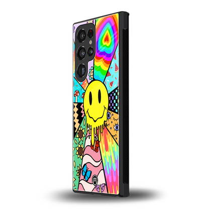 y2k doodle back phone cover | glass case for samsung galaxy s23 ultra