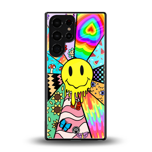 y2k doodle back phone cover | glass case for samsung galaxy s25 ultra