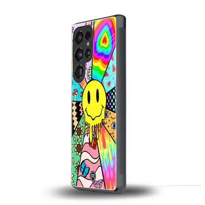 y2k doodle back phone cover | glass case for samsung galaxy s25 ultra