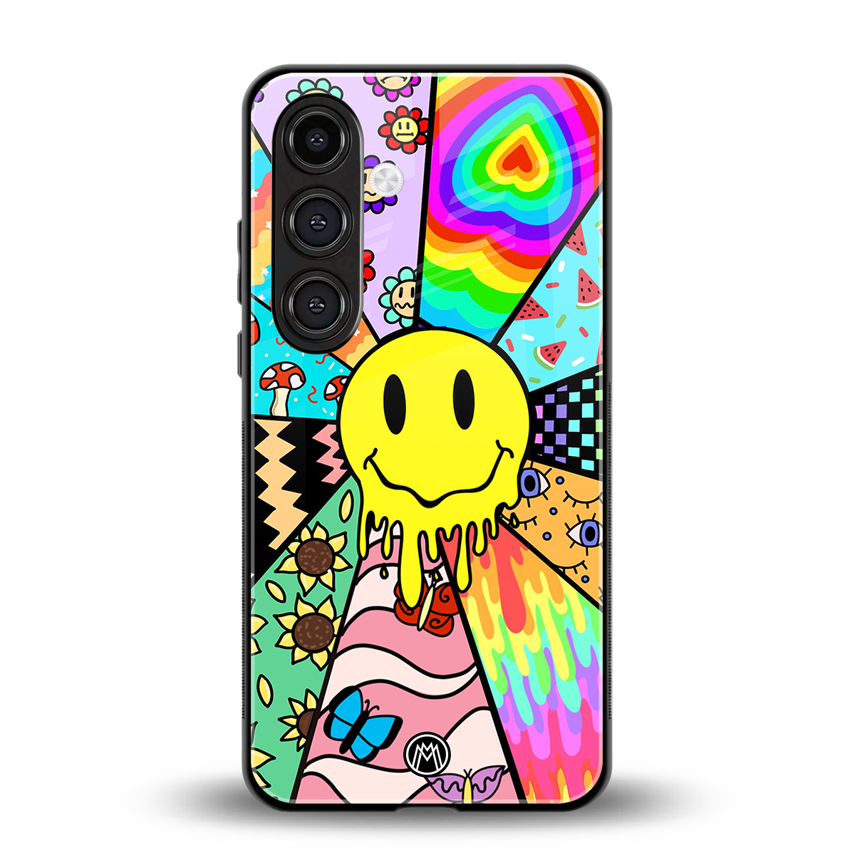 y2k doodle back phone cover | glass case for samsung galaxy s24 plus