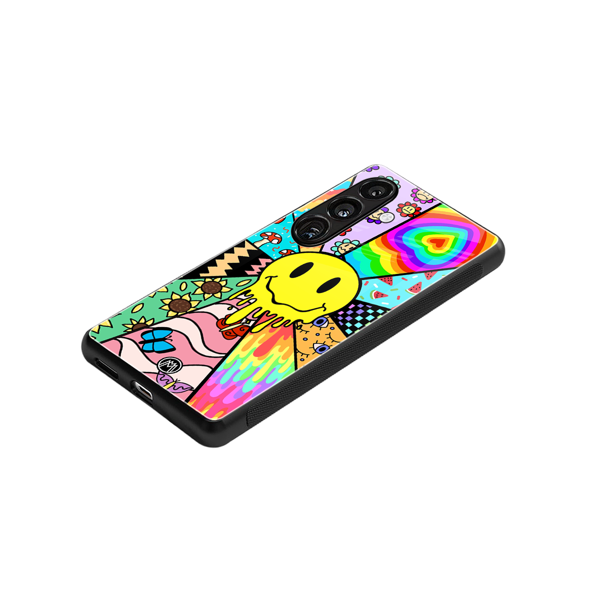 y2k doodle back phone cover | glass case for samsung galaxy s24 fe