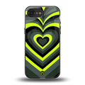 y2k emerald green hearts back phone cover | glass case for iphone 16e