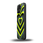 y2k emerald green hearts back phone cover | glass case for nothing phone 1