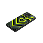 y2k emerald green hearts back phone cover | glass case for nothing phone 1