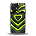 y2k emerald green hearts back phone cover | glass case for nothing phone 2