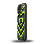 y2k emerald green hearts back phone cover | glass case for nothing phone 2