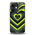 y2k emerald green hearts back phone cover | glass case for oneplus nord ce 3