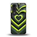 y2k emerald green hearts back phone cover | glass case for oneplus nord ce 4