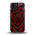 y2k hearts x spider back phone cover | glass case for iphone 13 mini