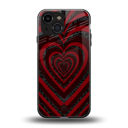 y2k hearts x spider back phone cover | glass case for iphone 13 mini