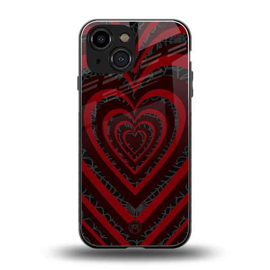 y2k hearts x spider back phone cover | glass case for iphone 13 mini
