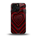 y2k hearts x spider back phone cover | glass case for iphone 13 pro