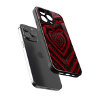 y2k hearts x spider back phone cover | glass case for iphone 13 pro