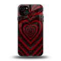 y2k hearts x spider back phone cover | glass case for iphone 14 plus