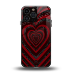 y2k hearts x spider back phone cover | glass case for iphone 14 pro max