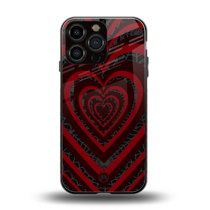 y2k hearts x spider back phone cover | glass case for iphone 14 pro max