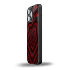 y2k hearts x spider back phone cover | glass case for iphone 15 pro max
