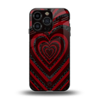 y2k hearts x spider back phone cover | glass case for iphone 15 pro