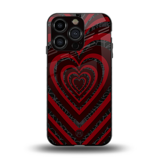 y2k hearts x spider back phone cover | glass case for iphone 15 pro