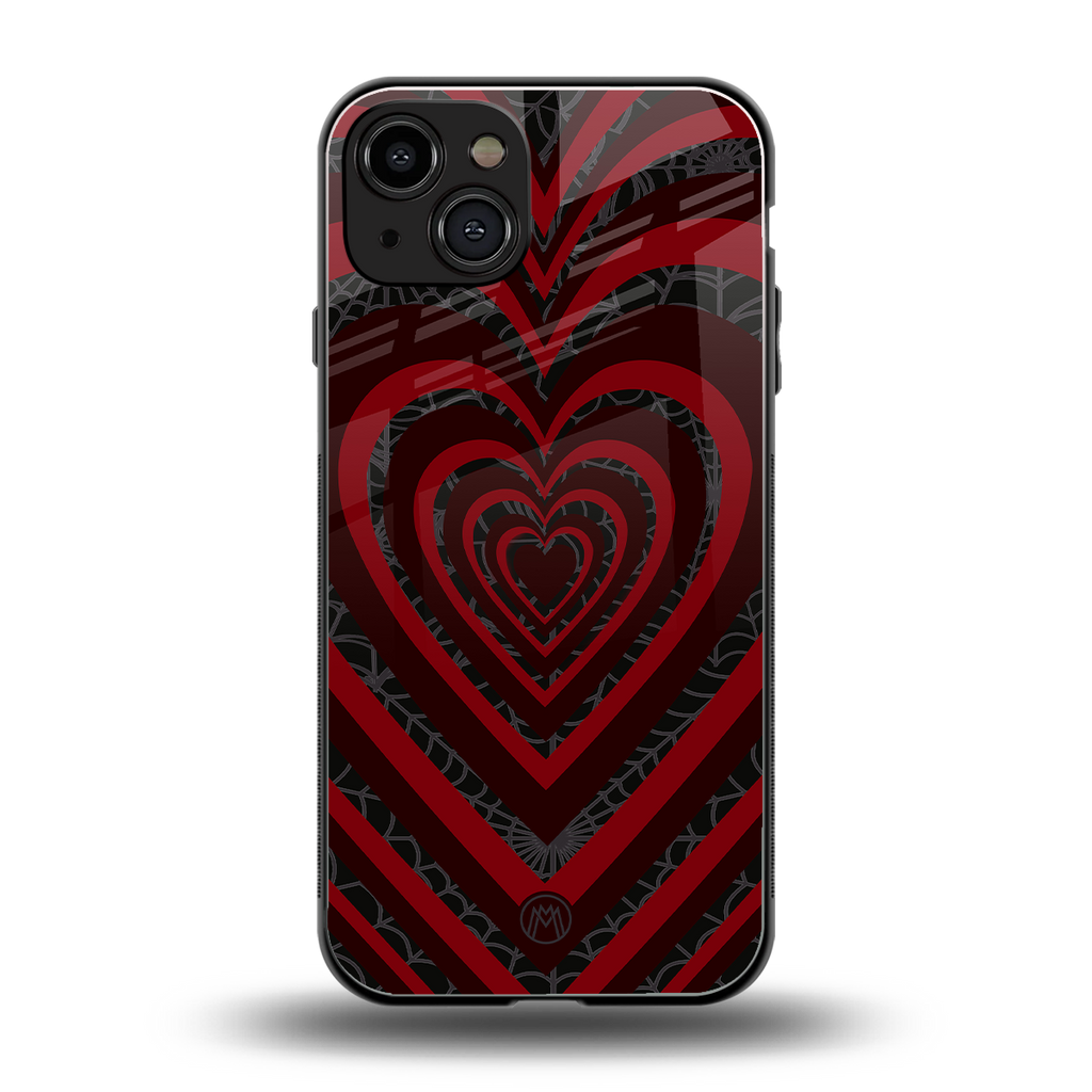 y2k hearts x spider back phone cover | glass case for iphone 14