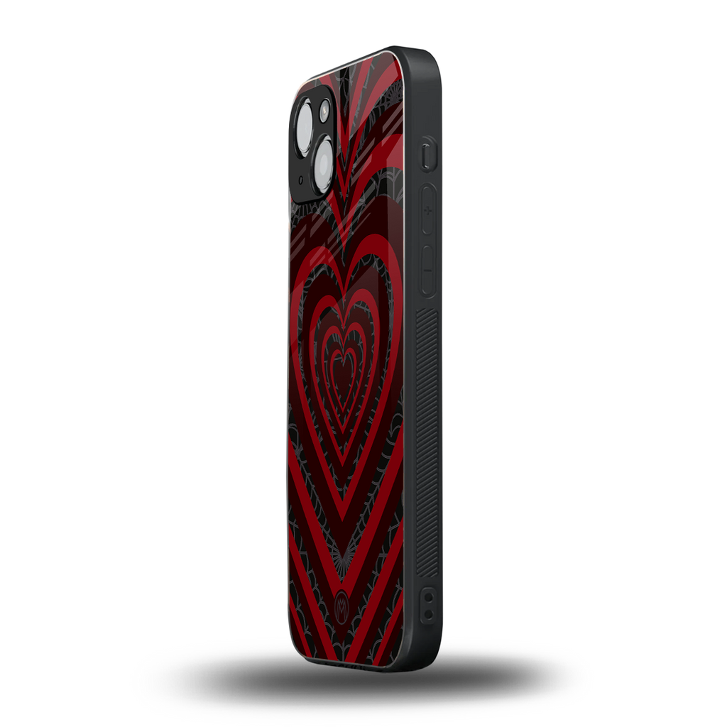 y2k hearts x spider back phone cover | glass case for iphone 15
