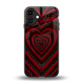 y2k hearts x spider back phone cover | glass case for iphone 16 plus
